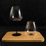 splitglass - zestaw 2 czarnych kieliszków langhe -