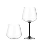 splitglass - zestaw 2 czarnych kieliszków collio -