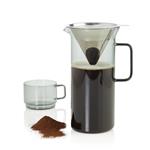 zaparzacz przelewowy pour over szary 1000ml